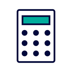 Poster - Simple calculator icon. Accounting icon. Vector.
