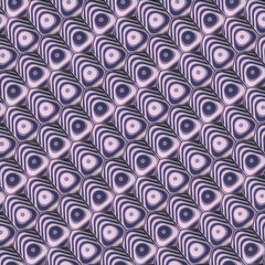 Aufkleber - Orthographic projection of rounded rectangles in modern style. Abstract geometric design. 3d render digital illustration