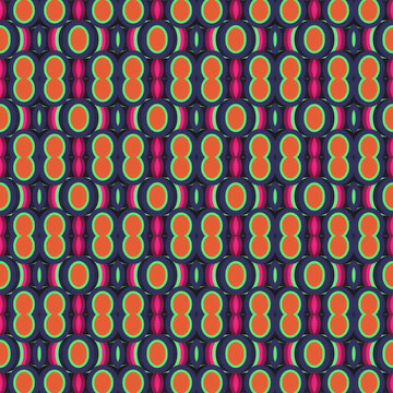 Trendy multi colored kaleidoscopic pattern. Abstract geometric background. 3d rendering digital illustration