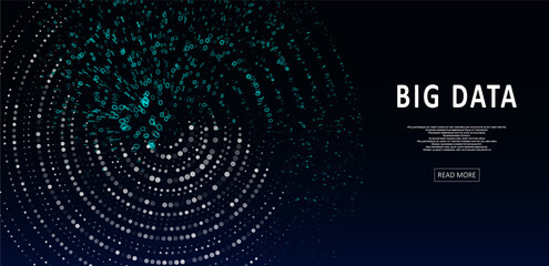 Poster - Abstract big data visualization