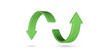 Green circle arrows up and down direction. Arrow sign or icon for web button and interface and navigation design