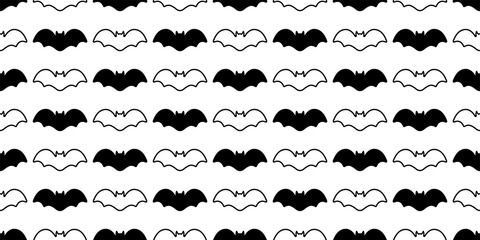 Wall Mural - bat seamless pattern Halloween vector dracula Vampire ghost doodle gift wrap paper cartoon illustration icon design