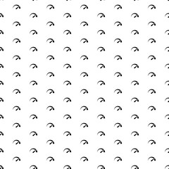 Poster - Square seamless background pattern from black tachometer symbols. The pattern is evenly filled. Vector illustration on white background