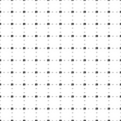 Poster - Square seamless background pattern from geometric shapes are different sizes and opacity. The pattern is evenly filled with small black chat symbols. Vector illustration on white background