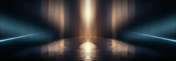Wall Mural - abstract modern dark background with rays and lines. dark empty scene. night abstract background wit