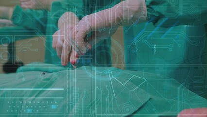 Poster - Animation of digital interface over surgeons in operating theatre