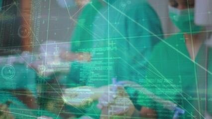 Poster - Animation of digital interface over surgeons in operating theatre