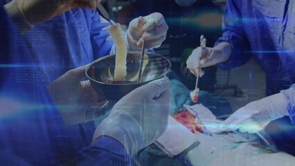 Poster - Animation of digital interface over surgeons in operating theatre
