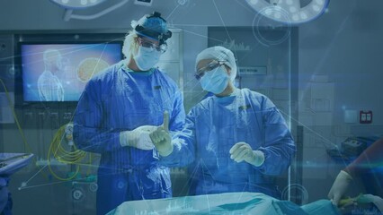 Poster - Animation of digital interface over surgeons in operating theatre