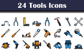 Canvas Print - Tools Icon Set