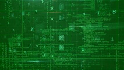 Poster - Animation of data processing over computer circuit board