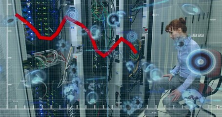 Poster - Animation of data processing over green grid