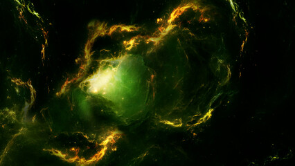Wall Mural - Open space. Outer space gas clouds. Cosmos neutral background. Bright stars.	