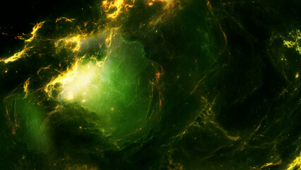 Wall Mural - Open space. Outer space gas clouds. Cosmos neutral background. Bright stars.	