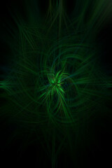 Poster - green abstract illustration  background with shapes and lines