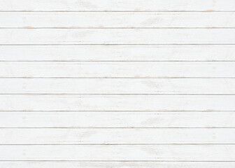 Wall Mural - White gray wood color texture horizontal for background. Surface light clean of table top view. Natural patterns for design art work and interior or exterior. Grunge old white wood board wall pattern.