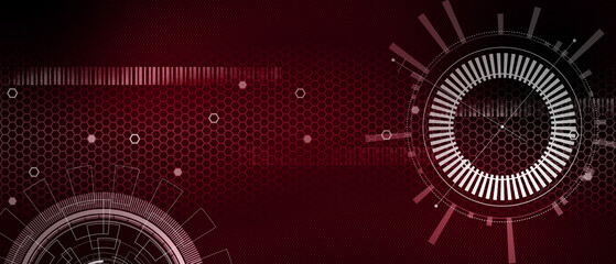 Abstract digital technology futuristic cyber internet connection background