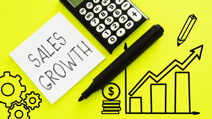 Poster - Sales Growth is shown using the text