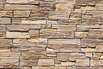 Wall Mural - Beige surface, imitation stone horizontally oriented.