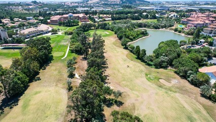 Poster - Aerial View from a golf cour