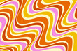 Retro hippie waves 70s 80s groovy vibes texture. 