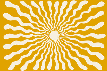 Retro background. Sun sunshine abstract hippie texture. 