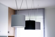 Three Pendant Lamps At Home