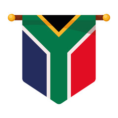 south africa flag hanging