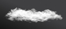Clouds Vector On Transparent Background, Realistic Isolated Smoke, Fog And Cloud Vector