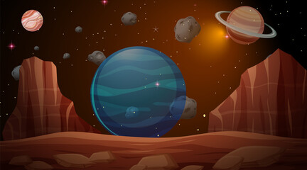 Wall Mural - outer space background wallpaper