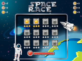 Wall Mural - A space background template