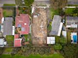 Fototapeta  - Aerial photo of vacant residential land under development in Australia