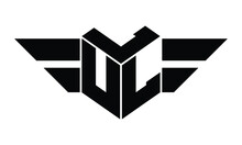 LUL Three Letter Gaming Logo In Polygon Cube Shape Logo Design Vector Template. Wordmark Logo | Emblem Logo | Monogram Logo | Initial Letter Logo | Sports Logo | Minimalist Logo | Typography Logo |