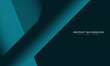 © Achmad - Layers of turquoise green and blue background vector overlap on a dark space for background design
