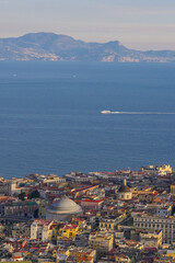 Sticker - Italy, Campania, Naples, historical centre classified as World Heritage by UNESCO, general view of the city, High quality photo