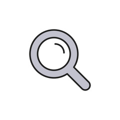 Poster - magnifying glass icon. search symbol. high quality coloured vector illustration..