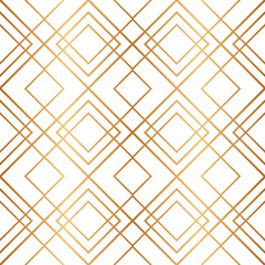  Fancy seamless pattern. Repeated gold diamond background. Modern art deco texture. Repeating gatsby patern for design print. Geometric contemporary wallpaper. Abstract geo lattice. Vector illustration