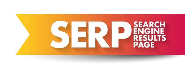 Poster - serp - search engine results page is the page you see after entering a query into any search engine,