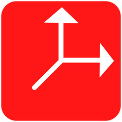 Sticker - arrow call split icon