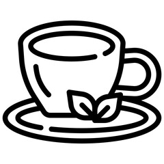 TEA line icon,linear,outline,graphic,illustration