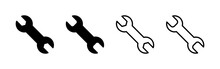 Wrench Icon Vector. Repair Icon. Tools Sign And Symbol