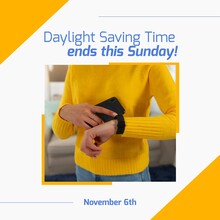 Midsection Of Biracial Woman Checking Watch And Daylight Saving Time Ends This Sunday, November 6th