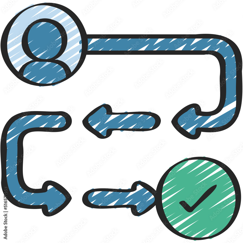Customer Journey Map Icon Stock Vector | Adobe Stock