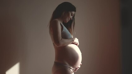 pregnant woman. health pregnancy motherhood procreation concept. close-up belly of a pregnant woman.