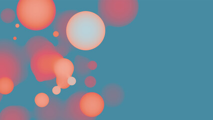 Aufkleber - Abstract 3d fluid metaball shape with colorful balls. Synthwave liquid pastel organic droplets with gradient color.