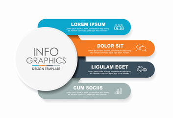 Infographic design template with place for your data. Vector illustration.