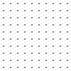 Poster - Square seamless background pattern from geometric shapes are different sizes and opacity. The pattern is evenly filled with small black polymer symbols. Vector illustration on white background