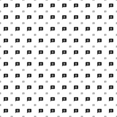 Poster - Square seamless background pattern from geometric shapes are different sizes and opacity. The pattern is evenly filled with big black chat symbols. Vector illustration on white background