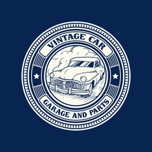 Vintage Car Or Classic Car Logo 