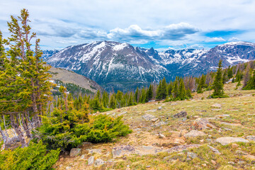  mountain landscape in colorado rockies